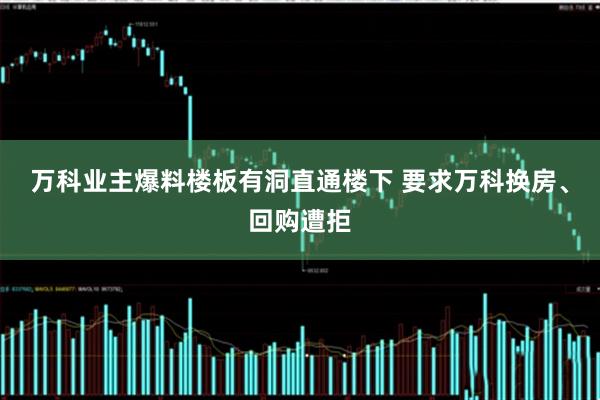 万科业主爆料楼板有洞直通楼下 要求万科换房、回购遭拒