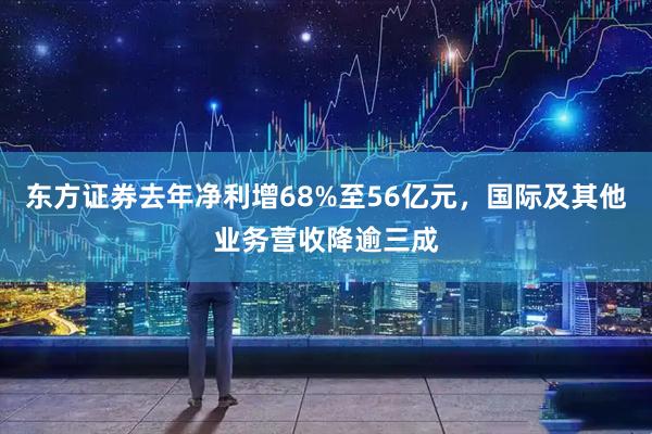 东方证券去年净利增68%至56亿元，国际及其他业务营收降逾三成