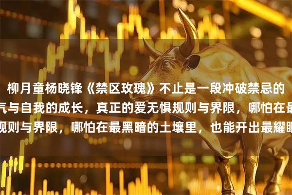 柳月童杨晓锋《禁区玫瑰》不止是一段冲破禁忌的爱情，更是一场关于勇气与自我的成长，真正的爱无惧规则与界限，哪怕在最黑暗的土壤里，也能开出最耀眼的花